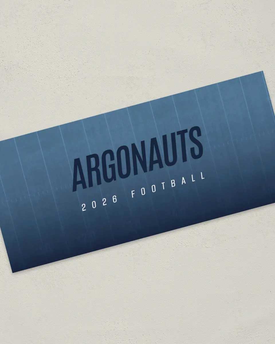 This is a 4" x 9" Football Insert called Toronto Argonauts printed in full color