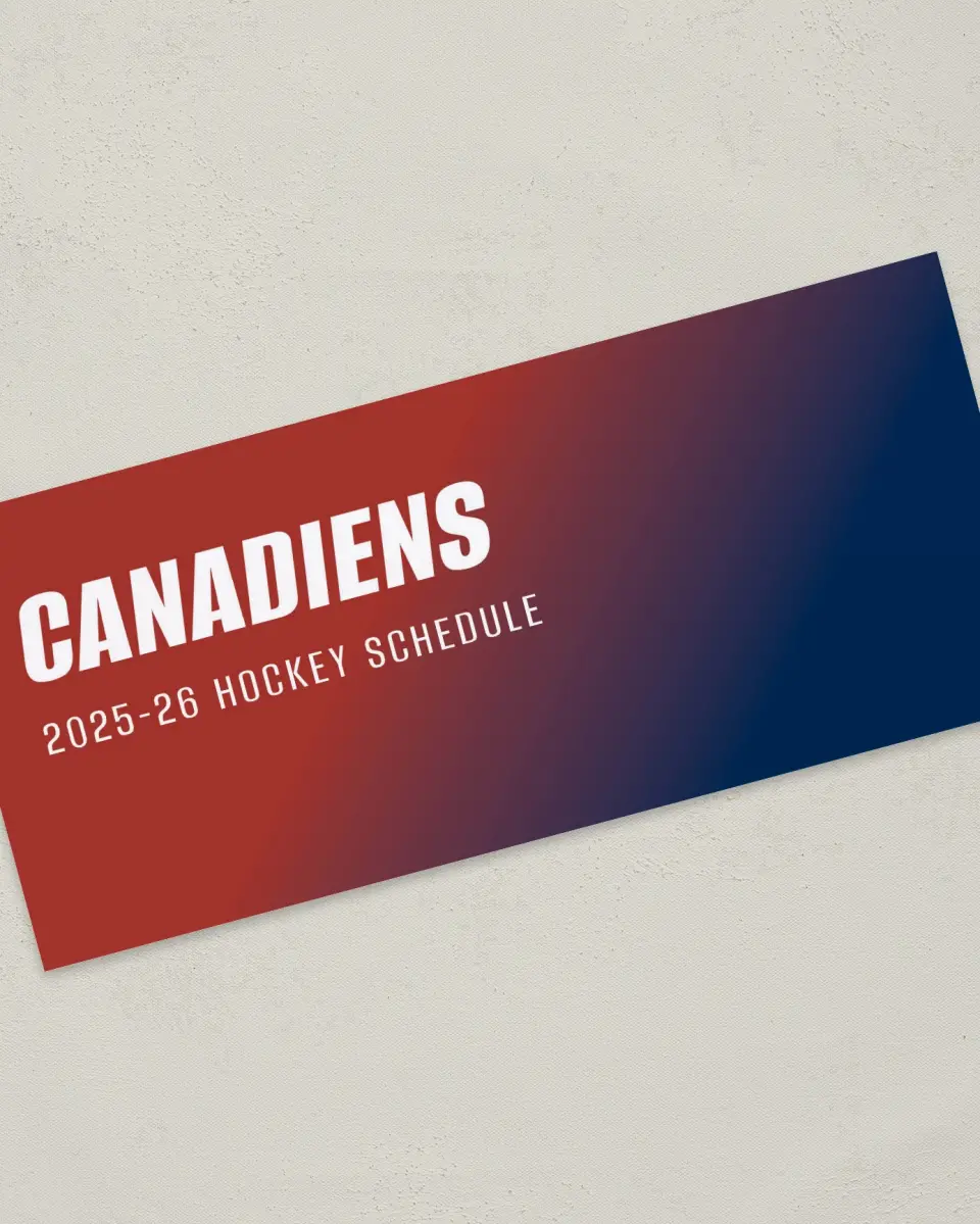 This is a 4" x 9" Marketing Insert called Montreal Canadiens printed in full color