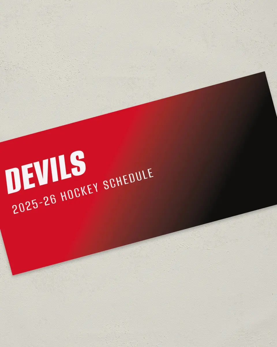 This is a 4" x 9" Marketing Insert called New Jersey Devils printed in full color