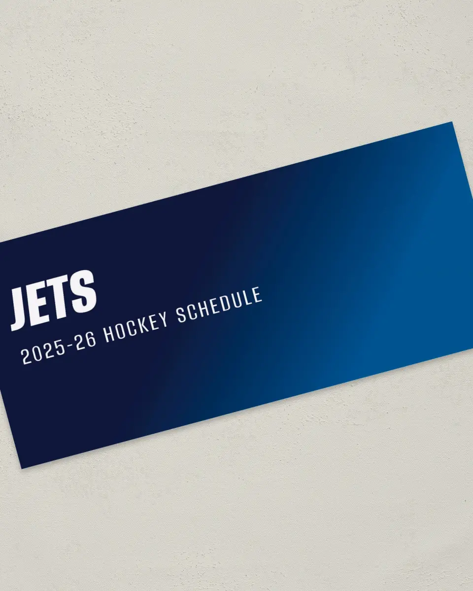This is a 4" x 9" Marketing Insert called Winnipeg Jets printed in full color