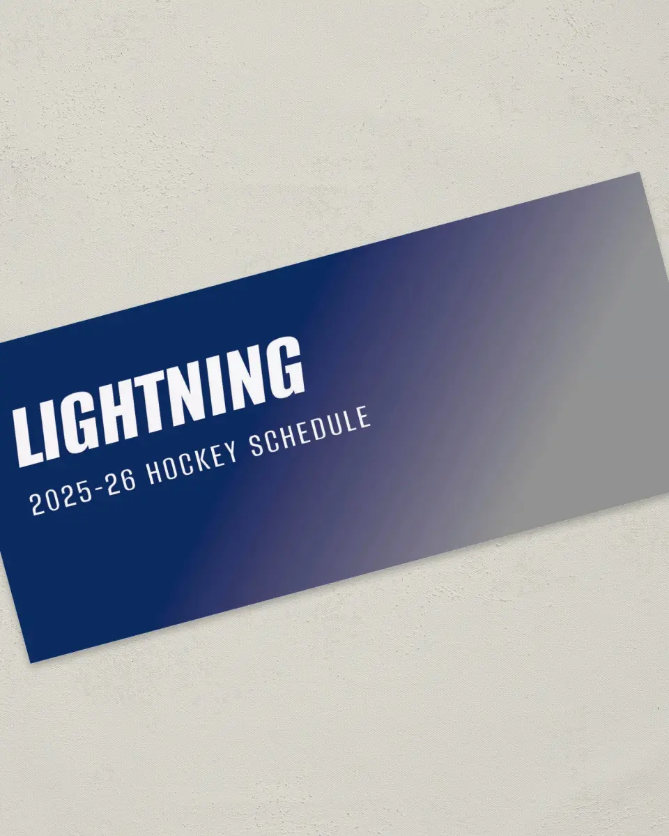 This is a 4" x 9" Marketing Insert called Tampa Bay Lightning printed in full color
