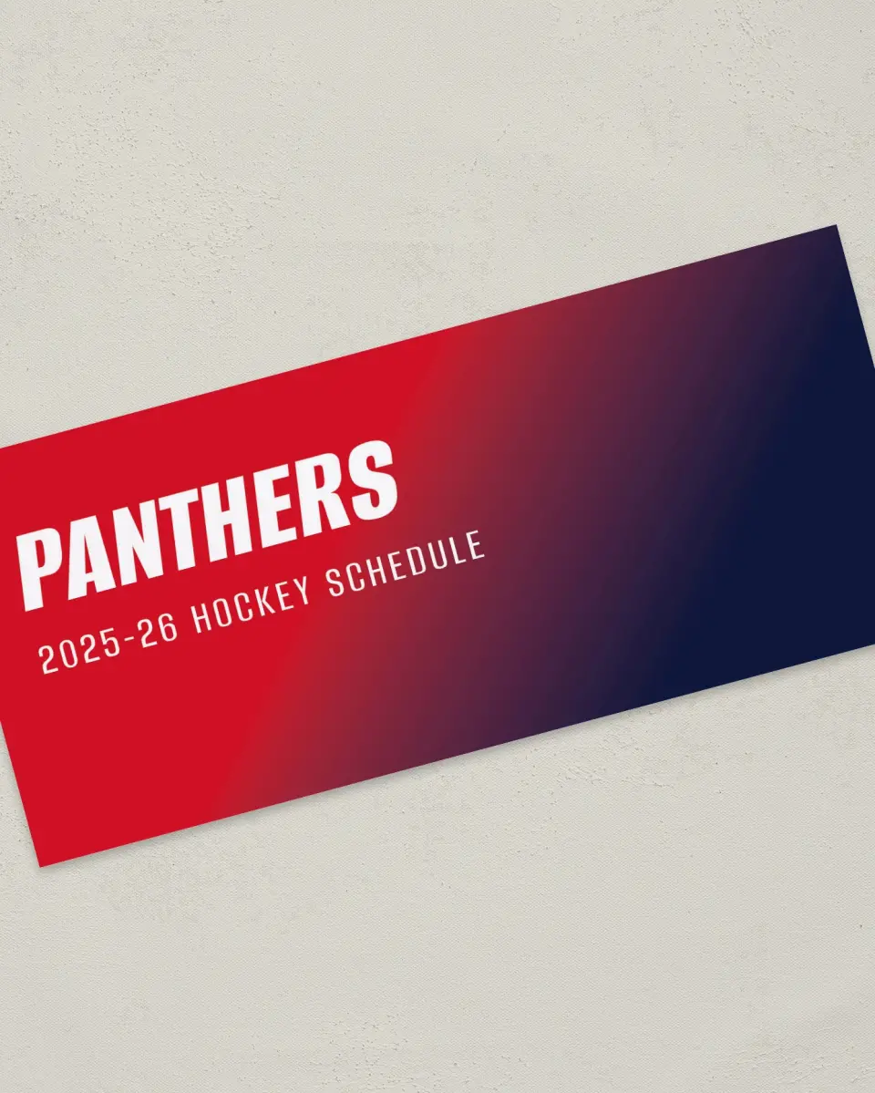 This is a 4" x 9" Marketing Insert called Florida Panthers printed in full color