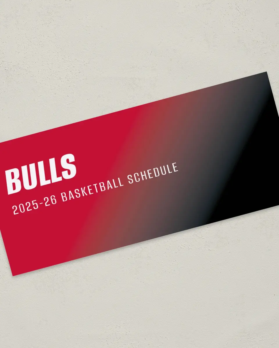 This is a 4" x 9" Marketing Insert called Chicago Bulls printed in full color