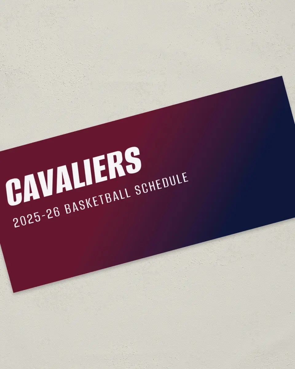 This is a 4" x 9" Marketing Insert called Cleveland Cavaliers printed in full color