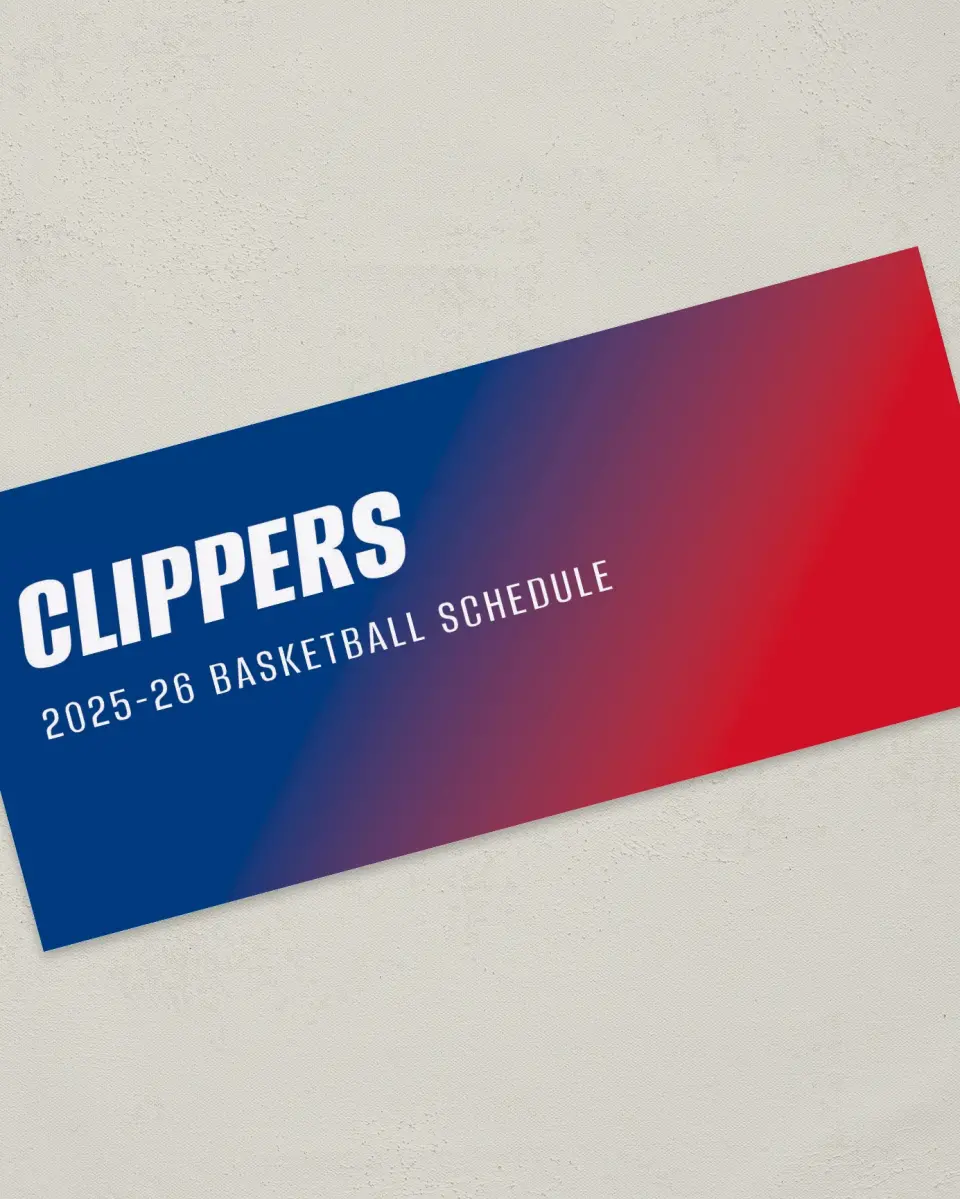 This is a 4" x 9" Marketing Insert called Los Angeles Clippers printed in full color