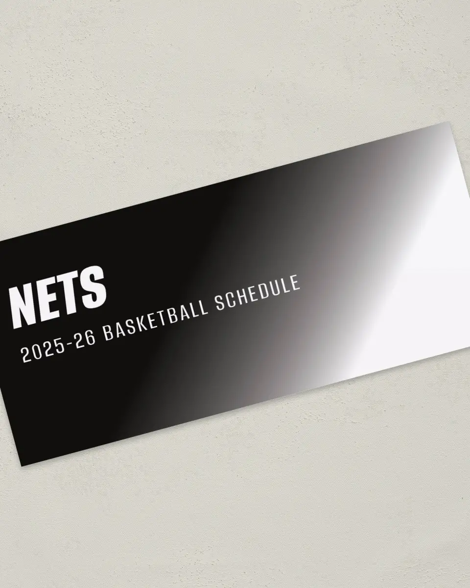 This is a 4" x 9" Marketing Insert called Brooklyn Nets printed in full color