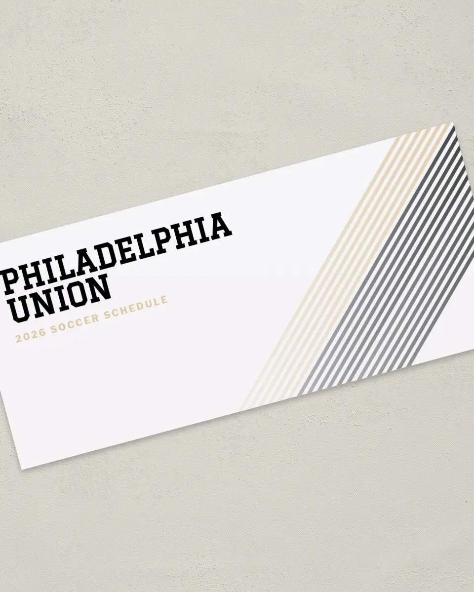 This is a 4" x 9" Marketing Insert called Philadelphia Union Soccer Inserts printed in full color