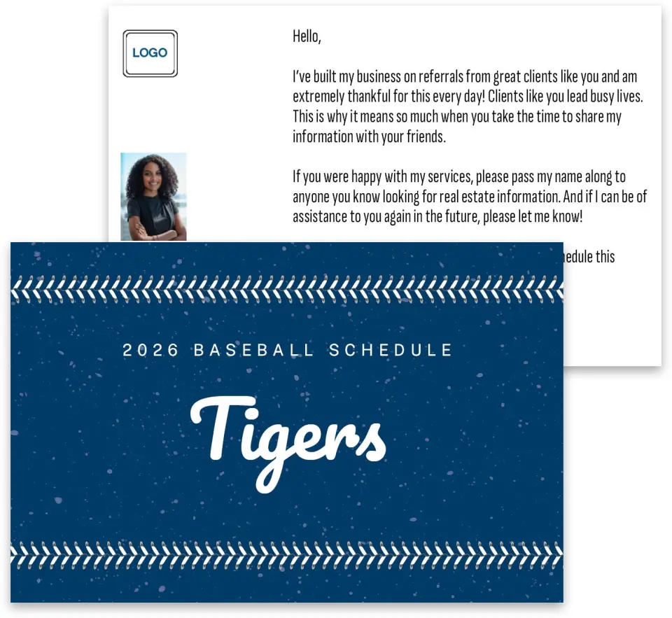 This is a 3¾" x 5¾" Baseball Insert called Tigers printed in full color