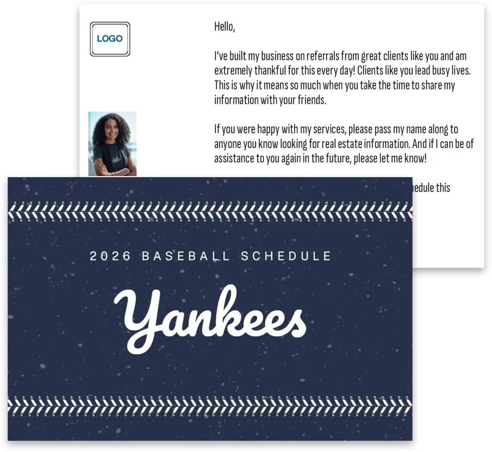 This is a 3¾" x 5¾" Baseball Insert called Yankees printed in full color