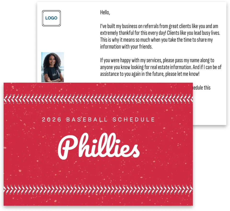 This is a 3¾" x 5¾" Baseball Insert called Phillies printed in full color