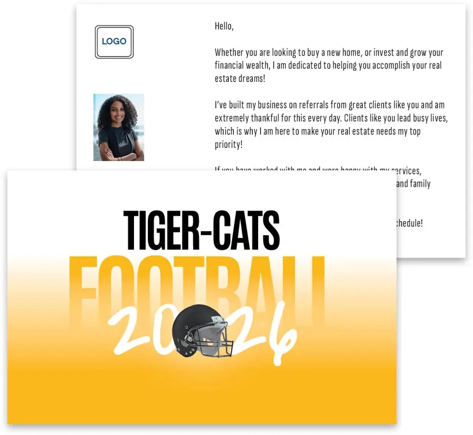 This is a 3¾" x 5¾" Football Insert called Hamilton Tiger Cats printed in full color