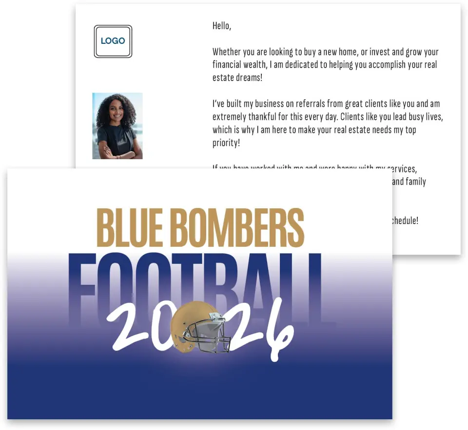 This is a 3¾" x 5¾" Football Insert called Winnipeg Blue Bombers printed in full color