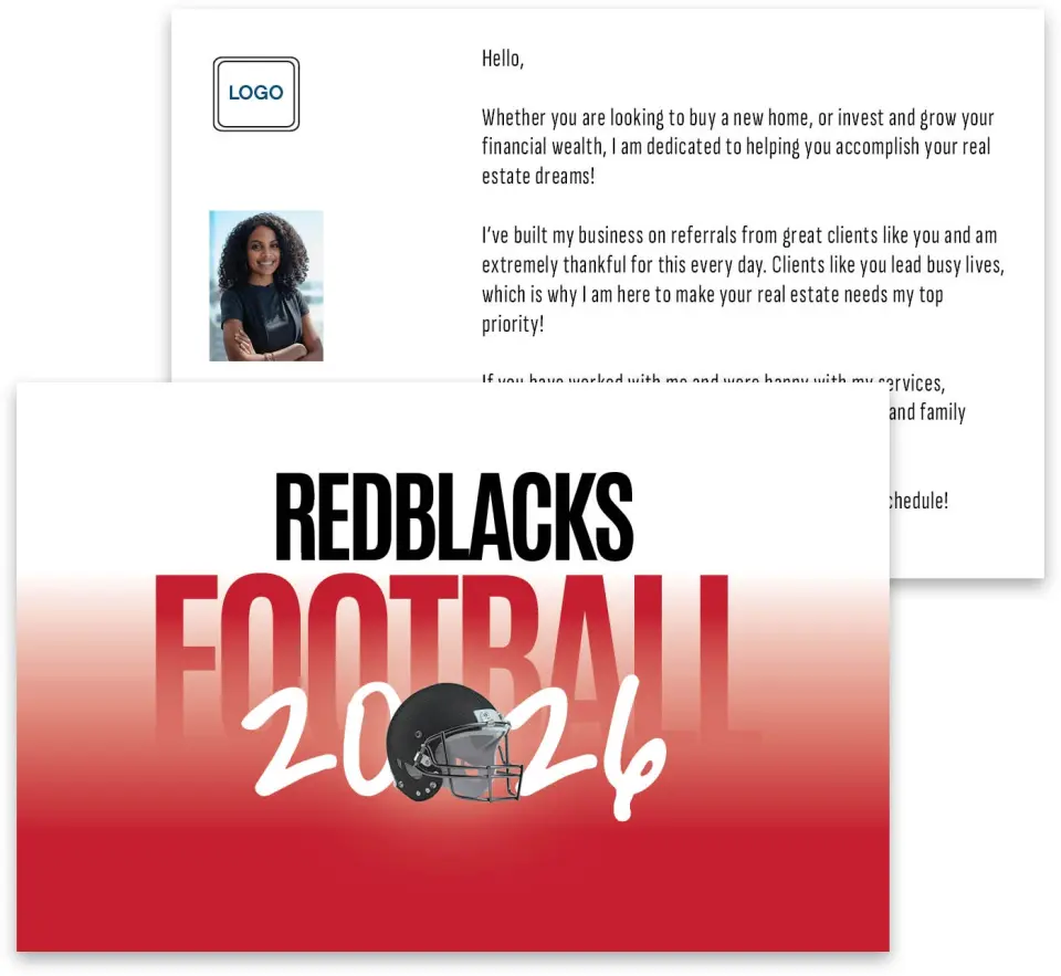 This is a 3¾" x 5¾" Football Insert called Ottawa Redblacks printed in full color