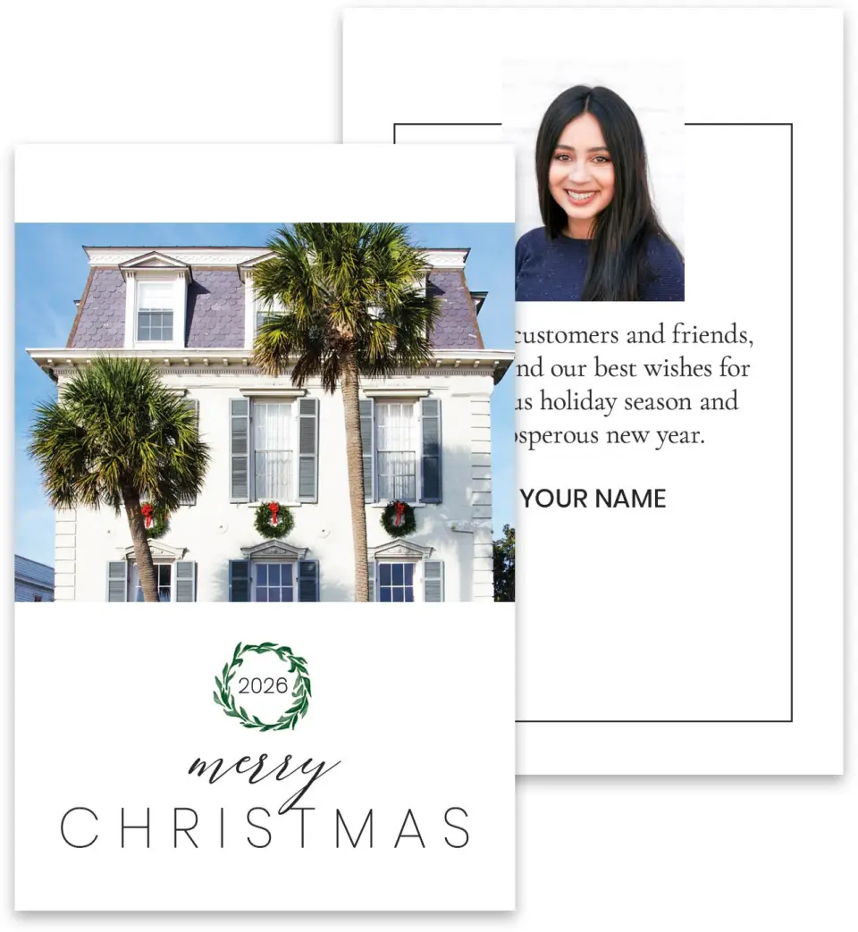 This is a 3¾" x 5¾" Marketing Insert called Tropical Christmas printed in full color