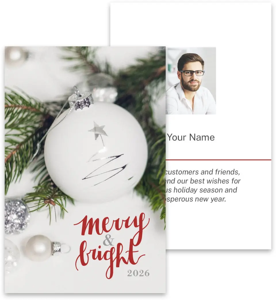 This is a 3¾" x 5¾" Marketing Insert called Etched Ornament printed in full color