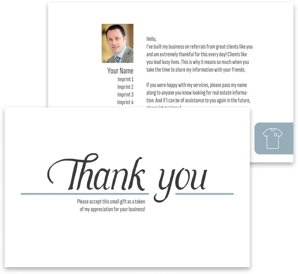 This is a 3¾" x 5¾" Marketing Insert called Laundry Label printed in full color