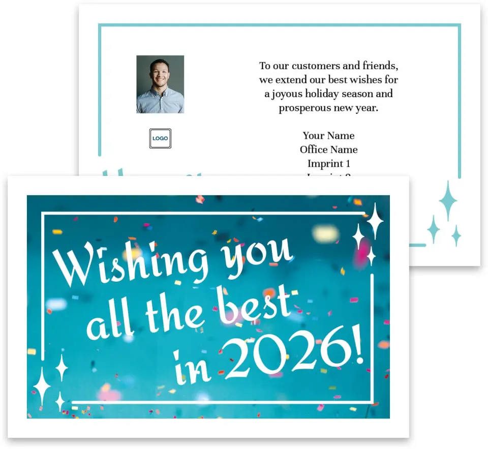 This is a 3¾" x 5¾" Marketing Insert called Celebrating the Year printed in full color