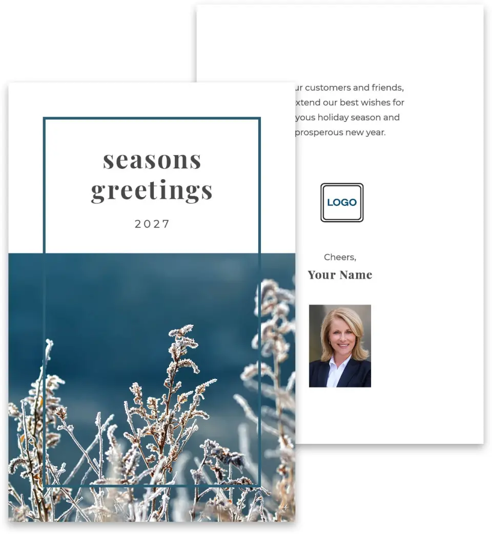 This is a 3¾" x 5¾" Marketing Insert called Thankful & Grateful printed in full color