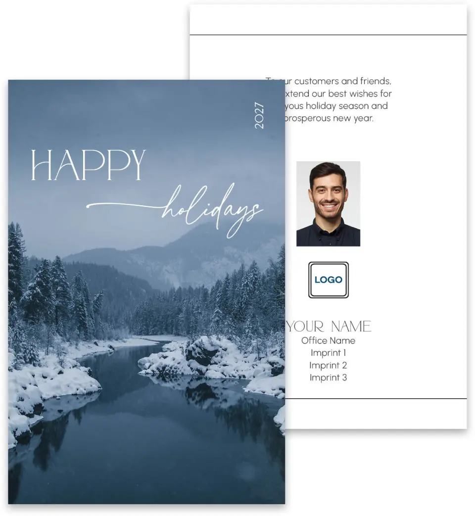 This is a 3¾" x 5¾" Marketing Insert called Alpine Serenity printed in full color