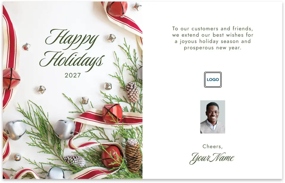 This is a 7" x 11" Marketing Insert called Happy Holidays Calendar Inserts printed in full color