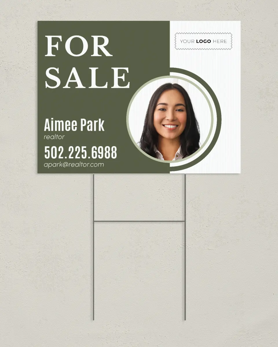 This is a 24" x 18" Business Yard Sign called House for Sale printed in full color