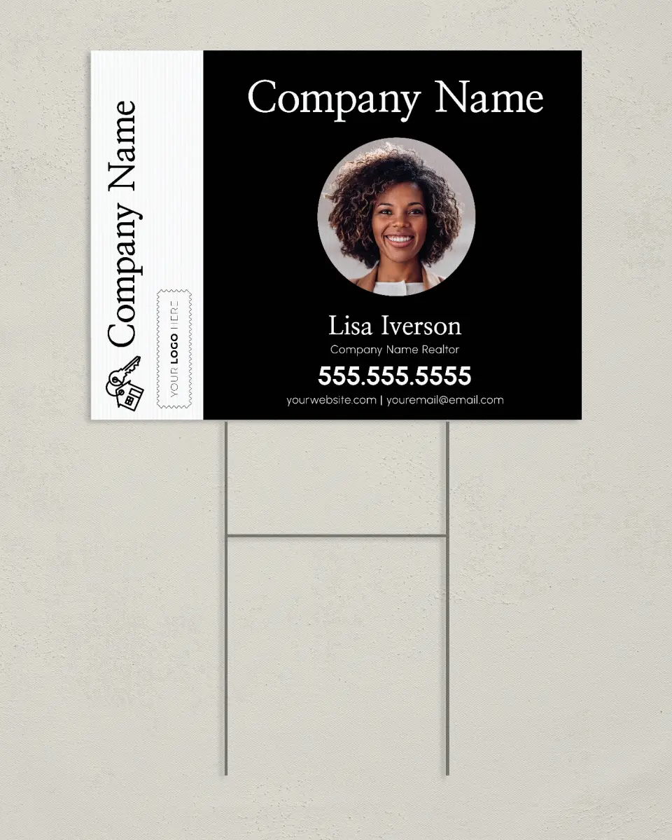 This is a 24" x 18" Business Yard Sign called Let's Make a Deal printed in full color