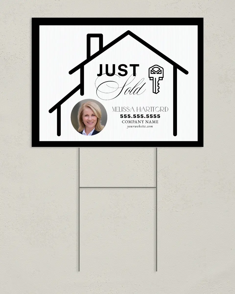 This is a 24" x 18" Business Yard Sign called We are Homeowners printed in full color