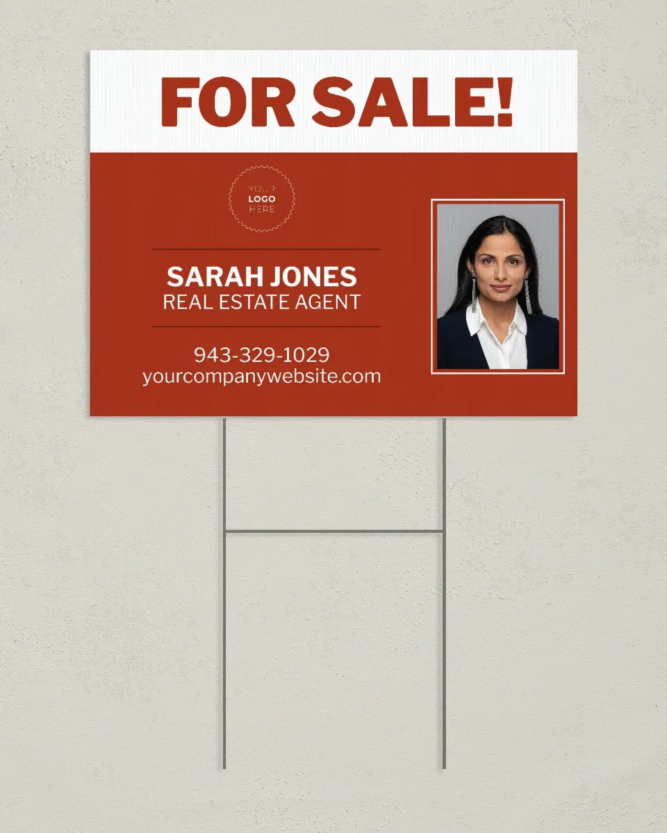 This is a 24" x 18" Business Yard Sign called Step Inside printed in full color