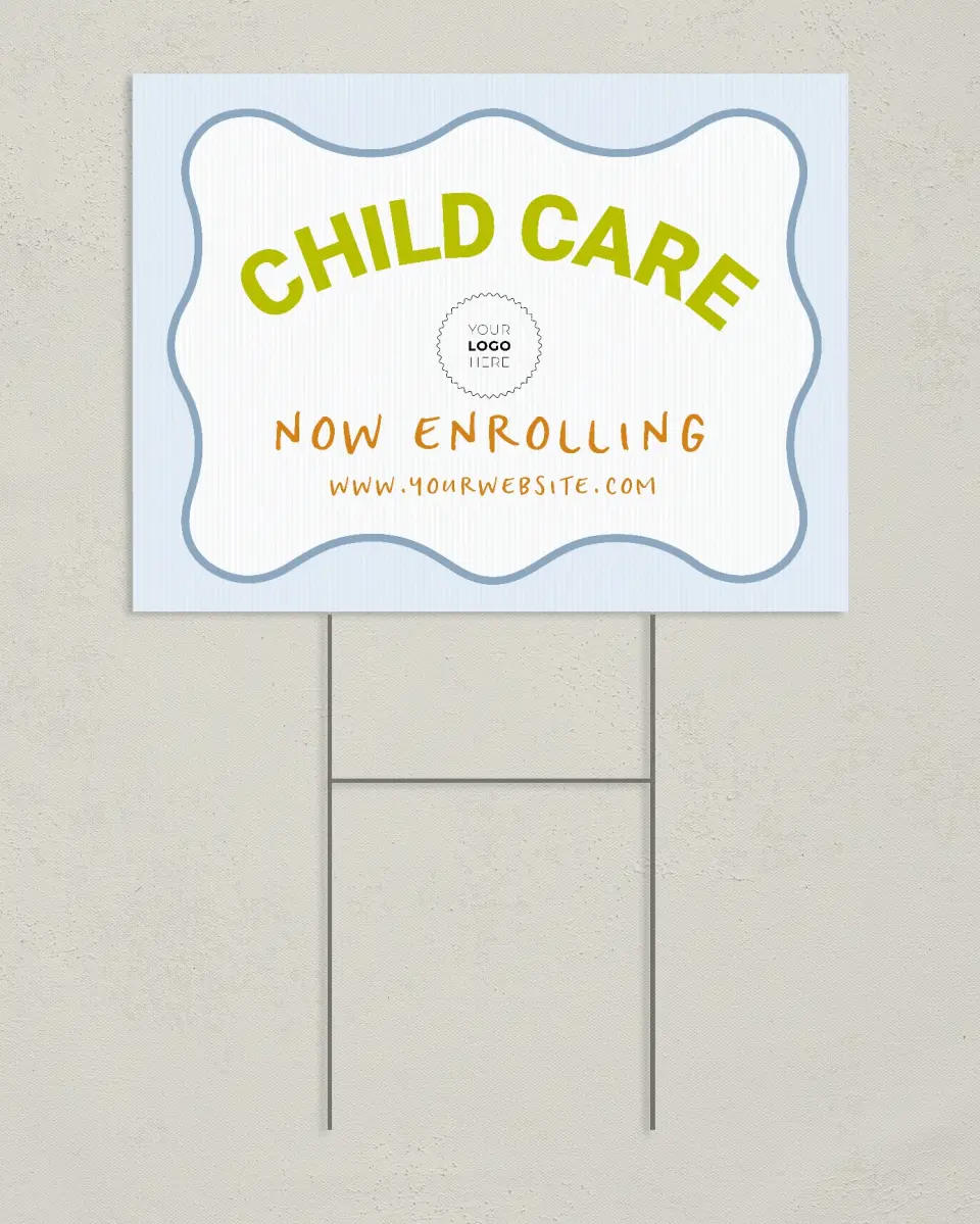 This is a 24" x 18" Business Yard Sign called Little Learners printed in full color