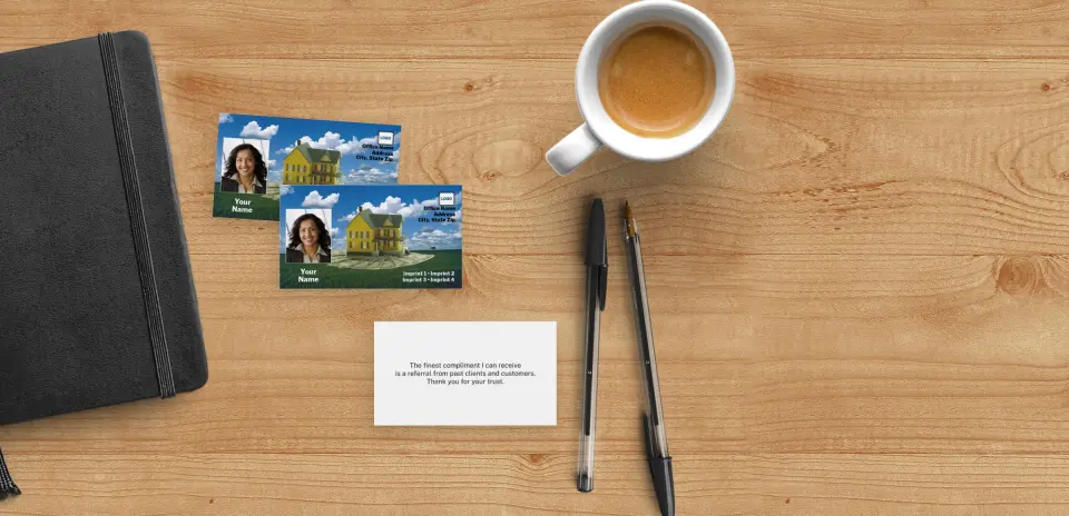 Paper Business Card Back View