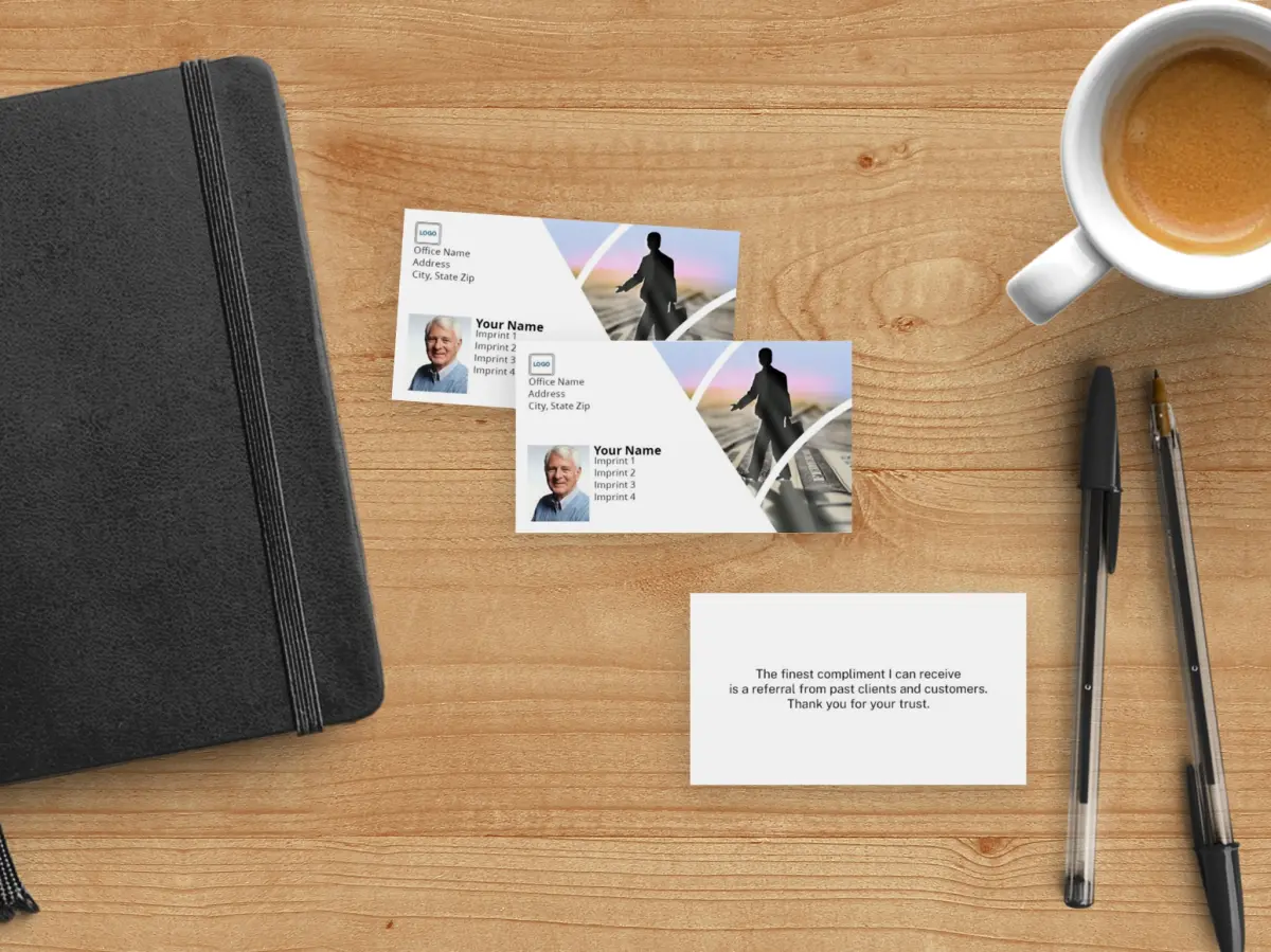 Paper Business Card Back View