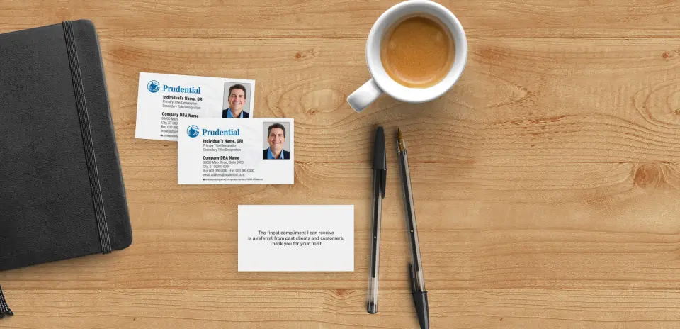 Paper Business Card Back View