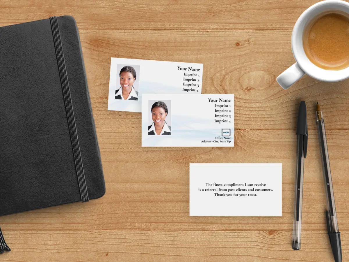 Paper Business Card Back View