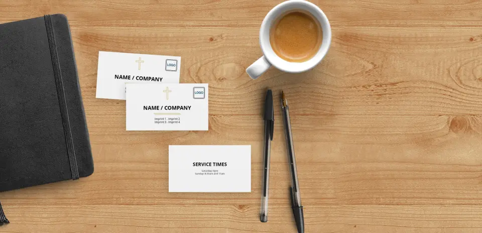 Paper Business Card Back View