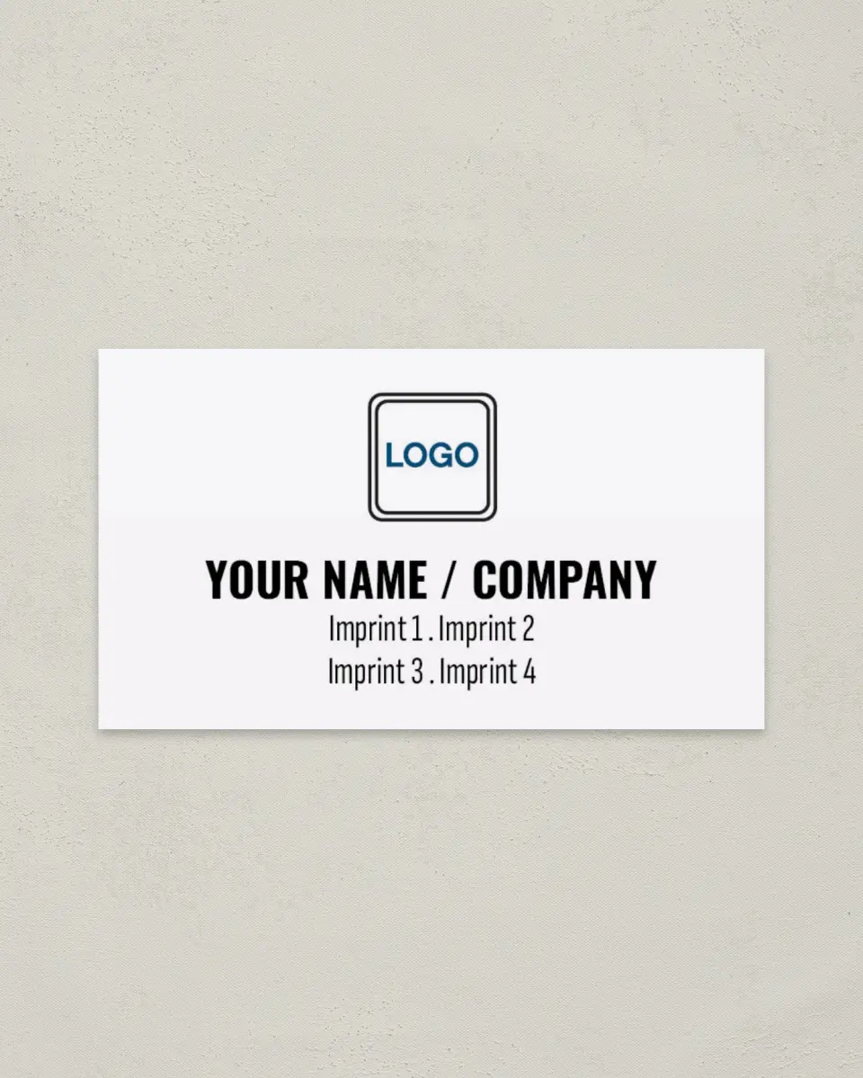 This is a 2" x 3½" Paper Business Card called Network Enterprise printed in full color on Soft Touch paper