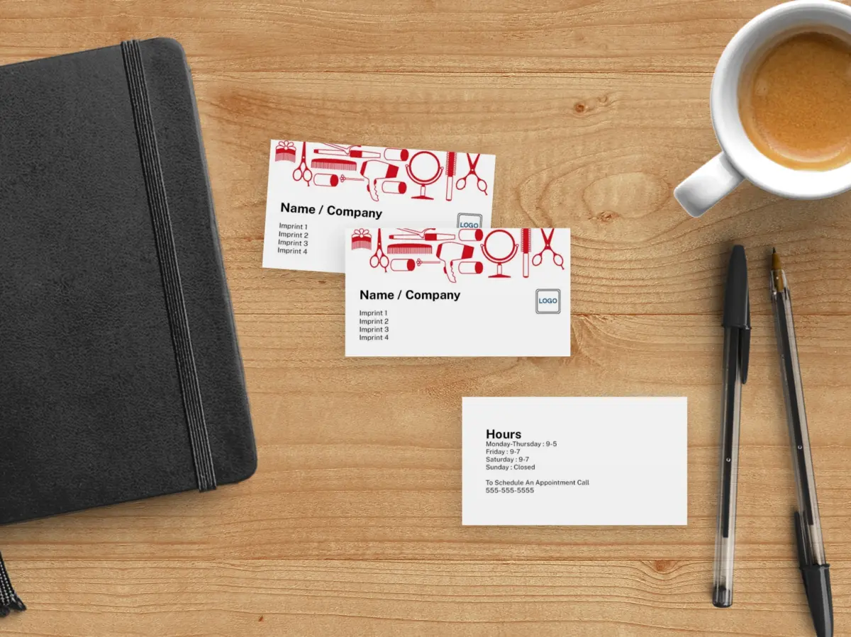 Paper Business Card Back View