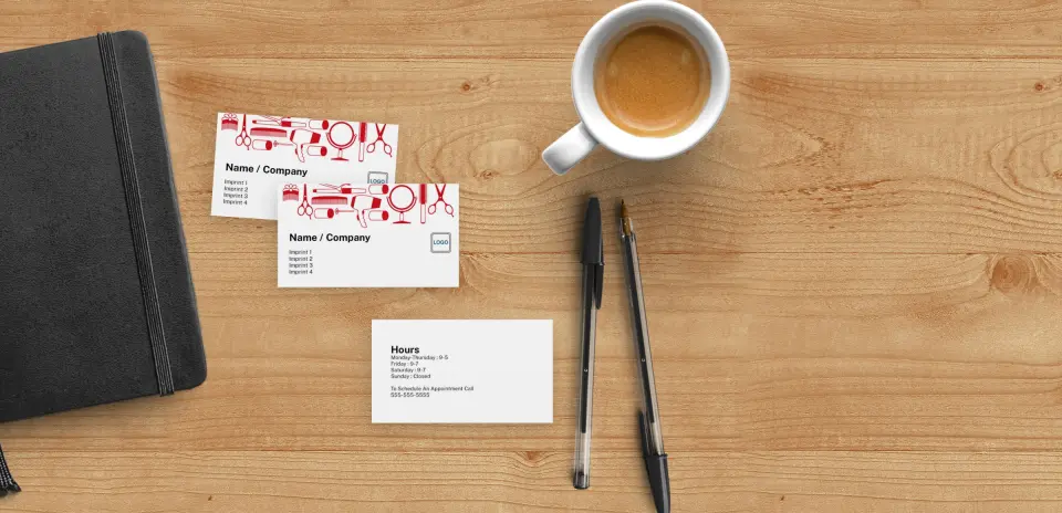 Paper Business Card Back View