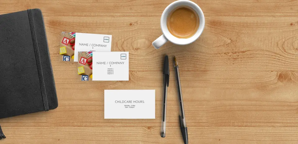 Paper Business Card Back View