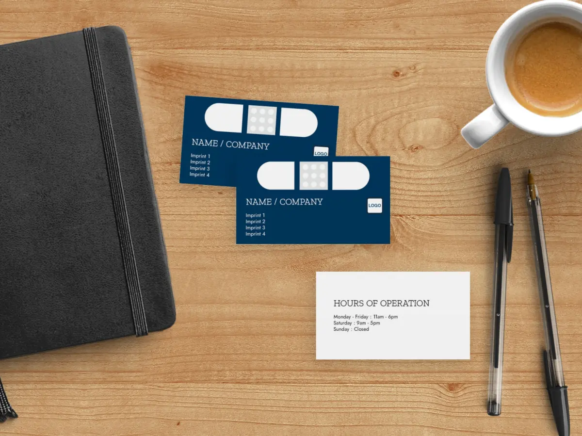 Paper Business Card Back View