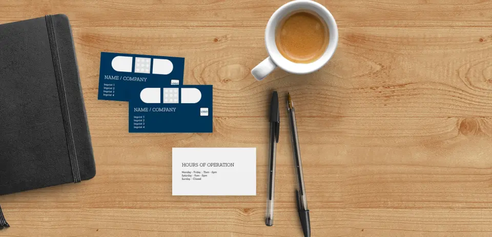 Paper Business Card Back View