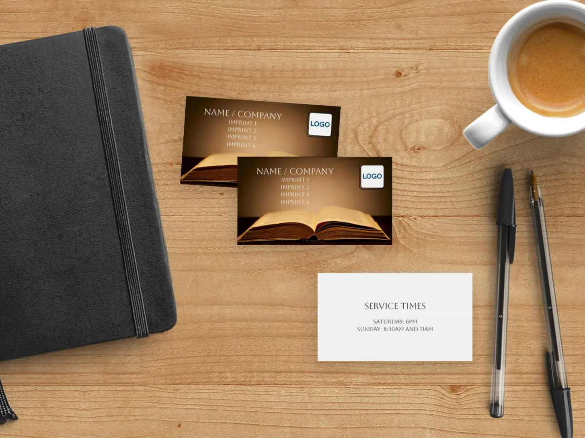 Paper Business Card Back View