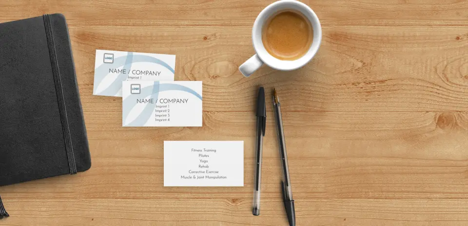 Paper Business Card Back View