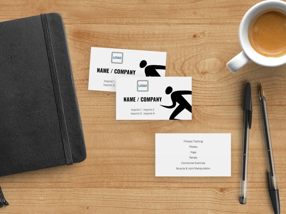 Paper Business Card Back View
