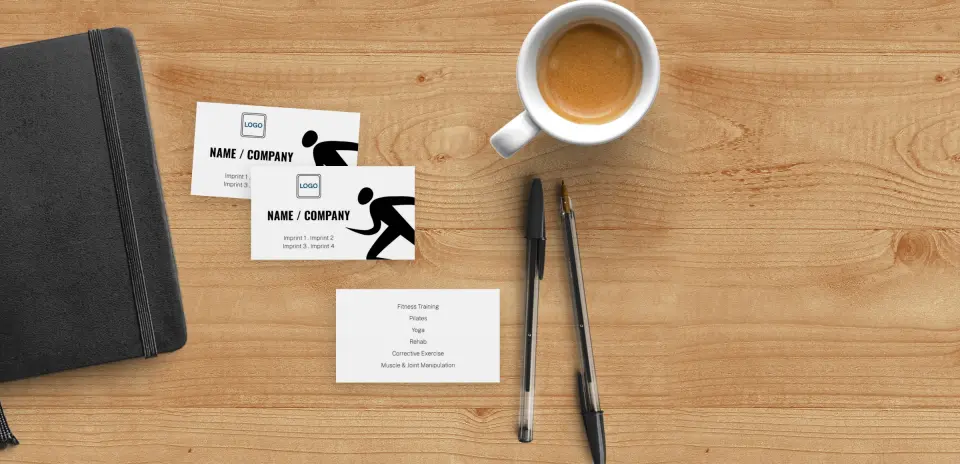 Paper Business Card Back View