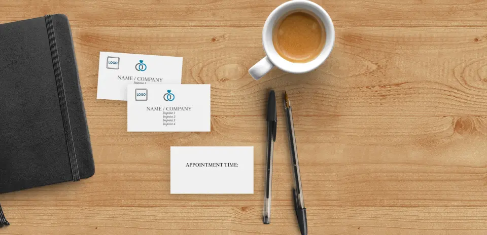 Paper Business Card Back View
