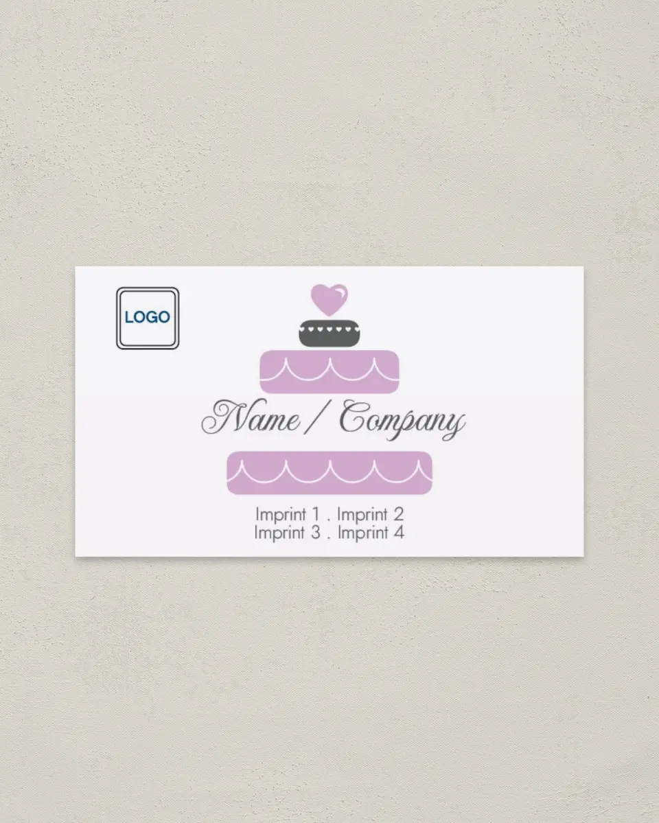 This is a 2" x 3½" Paper Business Card called Event Planning printed in full color on Soft Touch paper
