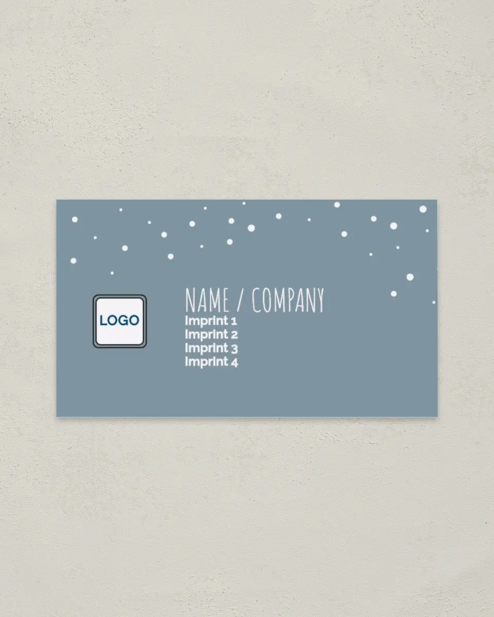 This is a 2" x 3½" Paper Business Card called Special Event Planner printed in full color on Soft Touch paper