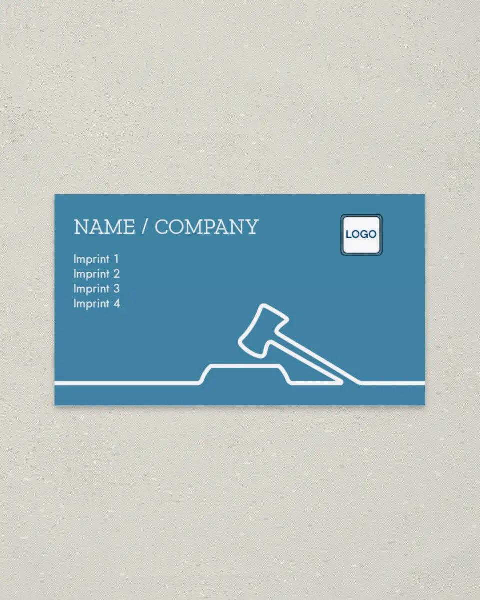 This is a 2" x 3½" Paper Business Card called Public Attorney printed in full color on Soft Touch paper
