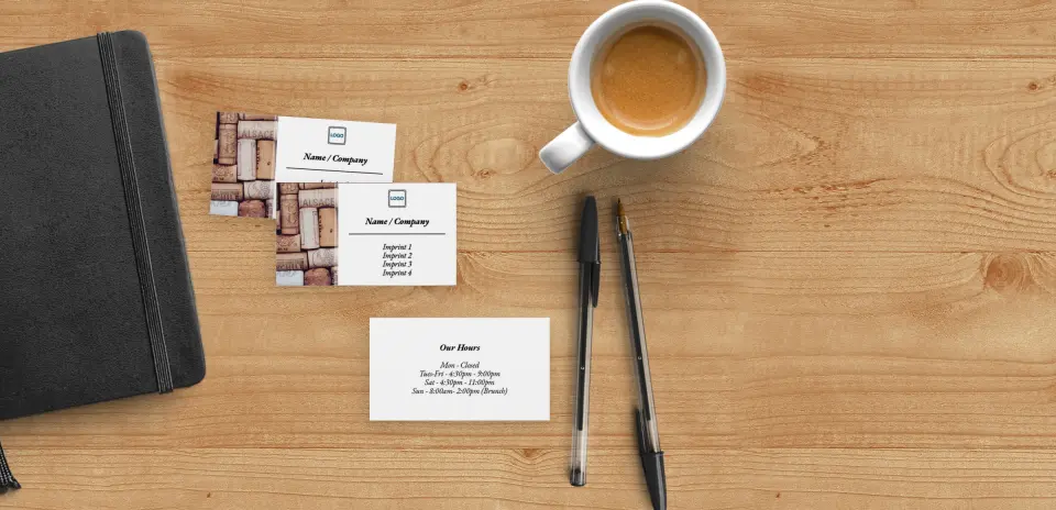 Paper Business Card Back View