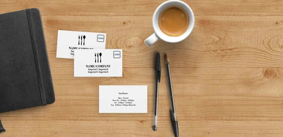 Paper Business Card Back View
